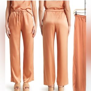 Nanushka copper Wide leg satin pants